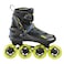 Roces Mens Helium II TIF Lightweight Breathable Adjustable Fitness Sporty Outdoor Four 84mm Wheel Inline Racing Skates with Easy Entry System  Invisible Frame