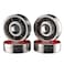 TwoLions High Speed 608RS Stainless Steel Hybrid Black Ceramic Bearings for Inline Skates or Skateboard or Scooter or Quad Roller Skates Pack of 8