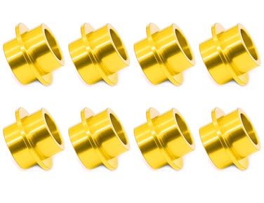 8Pack Aluminum Self Centering Inline Roller Ice Skate Gasket Bearing Bushing Spacers for 8mm Axles Wheel Center Men Women Outdoor Skating Parts Scooter Quad Wheels Shoes Precision Durable Golden