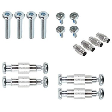 Dime Bag Hardware Inline Skate Axles and Aluminum Spacers 8Pack 33mm Rollerblade Nuts and Bolts