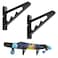 MINDACTION Skateboard Wall Mount Rack Board Display Wall HolderAdjustable Storage Layers Space Saving DesignVersatile Wall Rack for Longboards Scooters Snowboards Skis