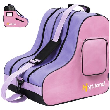 Hytiland Roller Skate Bag Breathable Ice Skate Bag with Adjustable Shoulder Strap Large Capacity Skate bag Fit Inline SkatesIce Skates and Most Roller Skate Accessories for Kids