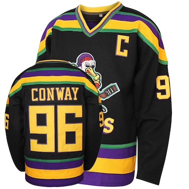 Phoneutrix Charlie Conway 96 Mighty Ducks Movie Hockey Jersey White Green