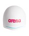Arena Unisex Silicone 3D Racing Swim Cap High Performance Hydrodynamic Bathing Cap for Professional Athletes FireflowWhite Large