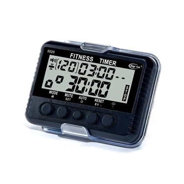 Digi 1st T5020 Fitness Interval Timer MultiFunctional Training Timer with Pacer Black
