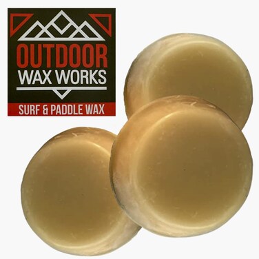 Outdoor Wax Works Longest Lasting Surf  Paddle Gripping Wax 3Pack