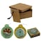 Bamboo Surfing Wax Box Holder with Surf Fin Allen Key