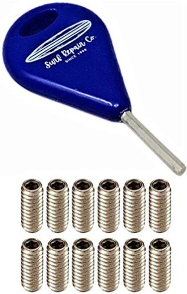 Surf Repair Co Fin Key for FCS and Futures Fin Systems Multiple Color and Screw Sets Available