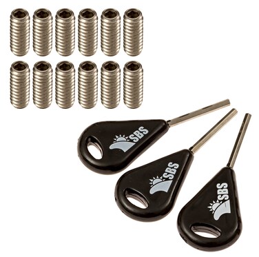 Santa Barbara Surfing SBS Surf Fin Key  Futures Fin Screw 3 Key  12 Future Screws