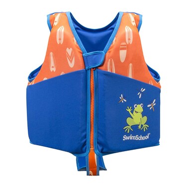 SWIMSCHOOL Swim Trainer Vest FlexForm Design with Removable ChinUp Collar Adjustable Safety Stra