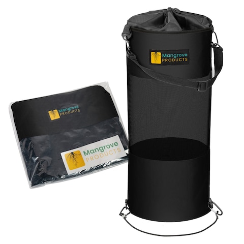 Mangrove Products Portable Boat Trash Can Reusable Trash Bag Boating Equipment Boat Storage Boat Accessories Marine Pontoon Boat Accessories Fishing Sandbar RV or Camping