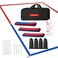 YUXUXU Professional Beach Volleyball Lines for Sand2 Inch Highly Visible AllWeather with Stainless Anchors  Sand Bags  Official Court 30 X 60Short Court 263 X 526
