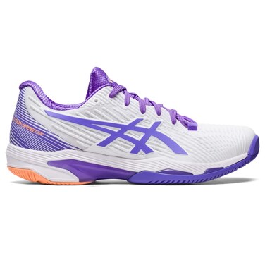 ASICS Womens Solution Speed FlyteFoam 2 Tennis Shoes 5 WhiteAmethyst
