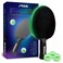 STIGA Prism LED Ping Pong Paddle  5 LED Color Cycles  Color Gradient Mode  Includes 3 GlowinTheDark Balls  15mm Sponge with Smooth Rubber  Silicone Grip for Max Control
