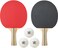 Sunflex Midi Table Tennis Set  Medium Sized Ping Pong Set  Set Includes Two Midi Size Rackets and Three Plastic 40 Table Tennis Balls  Learning Table Tennis Sports Set