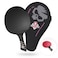 AirBlades The Peace Maker ALC  Womens Professional Ping Pong Paddle  Carbon Fiber Table Tennis Racket Producing Maximum Spin  Control for All Levels  Hard Carry Case  Ergonomic Handle