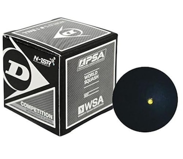 Dunlop Competition  Single Yellow Dot Squash Ball by Dunlop