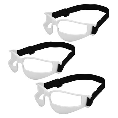 3 Packs Adjustable Sports Dribble Specs Basketball Dribbling Glasses No Look Eye Goggles Basketball Training Aid