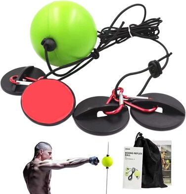 PUYREEINN Double End Punching BallSpeed Bags with Boxing Reflex Ball Pump Headband for Gym MMA Boxing Sports Punch Bag Adult Kids Men Women