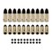 Nihowban 9MM Training Snap Caps Dry Fire Training Dummy Rounds Practice Safe Loading Firing 20pcs
