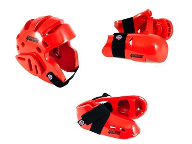 Lightning Red Karate Sparring Gear Package Deal  Child Medium