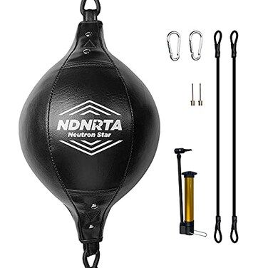 NDNRTA Double End Bag UpgradedDouble Ended Punching BagBoxing Bag Double End Leather Boxing BallShipped from The United StatesPunching Bag Boxing Equipment Floor to Ceiling for Boxing