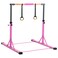 Ajikgn Gymnastic Bar Set Gymnastics Horizontal Bar Gymnastics Kip Bar for Kids Home Use Pink