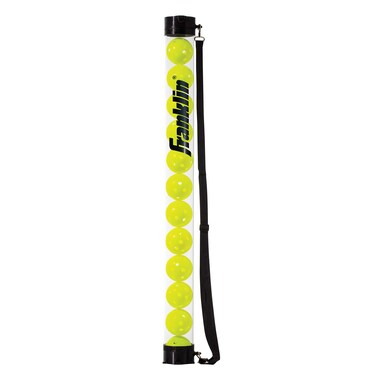 Franklin Sports Pickleball Retriever Tube  Ball Holder  12 Ball Pickleball Ball Hopper  Picker Upper  Pickleball Accessories  Gear