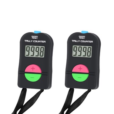 DBHappy Pack of 2 Pieces Digital Hand Tally Counter Small Golf Sports Counter Electronic AddSubtract Manual Clicker