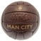 Manchester City Man Fc Retro Heritage Football Size 5 Leather Ball
