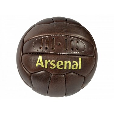 Arsenal FC Official Retro Heritage Leather Soccer Ball