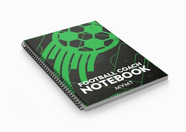 MVMT sports Football Coaching NOTEBOOK Capture drills formations set plays and scouts  50 pages of pitch diagrams