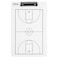 GSM Brands Dry Erase Basketball Clipboard for Coaches Double Sided Board Sports Coaching Large 145 x 95