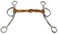Equine Tom Thumb Double Rein 13cm Copper Mouth 18cm Cheek Training Horse Bit 35441