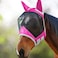 Harrison Howard CareMaster Pro Luminous Horse Fly Mask Large Eye Space Standard with Ears UV Protection for Horse Sky Blue M Cob