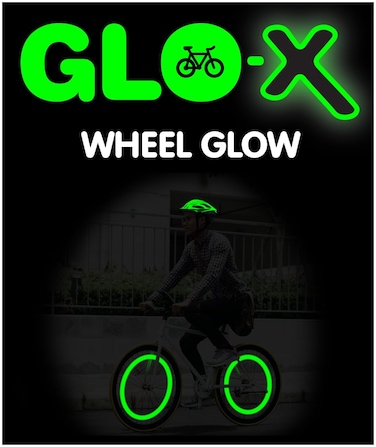 GLOX Glow Bike Wheel Lights for Kids  Adults 2 Pack  Rechargeable Spoke Lights for Bike Wheels 360 Illumination  Revolutionary Solar Bike Lights for Wheels  Wheel Bike Lights Front and Back