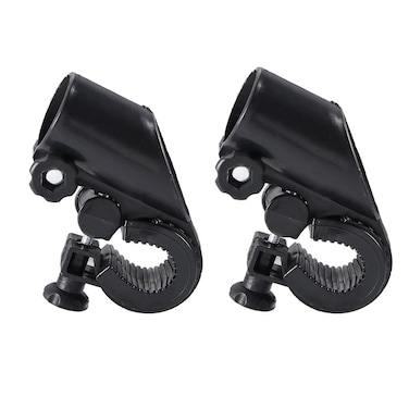 Pokinge 2Pcs Bike Flashlight Mount HolderUniversal 360 Rotation Handlebar Light Holder Adjustable Bicycle Light Stand Bike Flashlight Clip for Cycling Riding