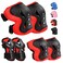 Kids Safety Protective Gear Set for Ages 312 Years Adjustable Knee Pads Elbow Pads Wrist Guards for Boys Girls Youth Skateboard Roller Skating Scooter Cycling BMX Bike Riding Sports etc