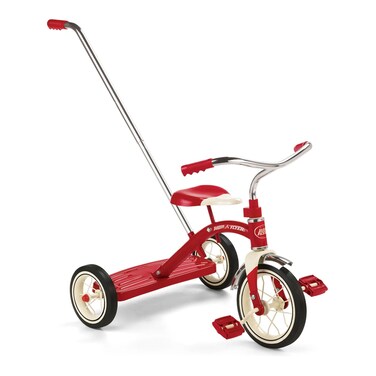 Radio Flyer Classic Tricycle with Push Handle Red
