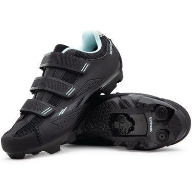 Tommaso Terra Womens Mountain Bike Shoe Indoor Cycling Bundle with Compatible SPD Cleat