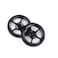 Aceoffix 2pcs ACE Alloy Easy Wheels Easywheel for Brompton Folding Bike Dino KiddoBlack