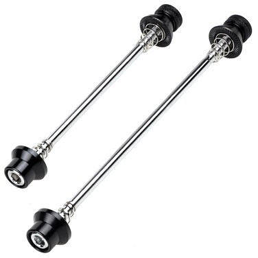 CyclingDeal Bike Bicycle Wheel Hub Non Quick Release Lock Skewers Set 5mm  for MTB or Road Bike  Prevent Removing Wheels by Hands