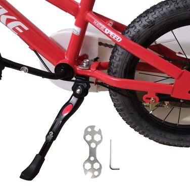 VECKUSON Kickstand for Kids Bike Bicycle Kickstands Center Mount for 16 18 20 22 Inch Bicycles Adjustable Aluminum Alloy Kickstands for 1618inch 1822inch Mountain Bike