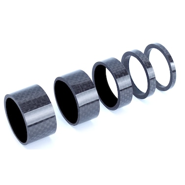 TuoTu Bike Headset Spacer 5 Pcs Full Carbon Fiber 35101520mm 1 18 Mountain Bicycle Headset Fork Washer
