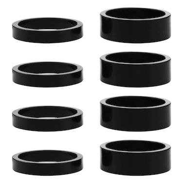 ECSiNG 8Pcs Head Stem Spacer Replacement Head Tube Spacer Aluminum Alloy Headset Washer Bicycle Accessories Compatible with 254mm Front Stem Fork MTBBMXMountain Bike