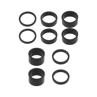 Create idea Set of 10PCS Ahead Stem Spacer Disc Set Headset Spacers 3mm 5mm 10mm 15mm 20mm Carbon Glossy Fit 1 18Inch Compatible with MTB Bike Road Bikes