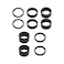 Create idea Set of 10PCS Ahead Stem Spacer Disc Set Headset Spacers 3mm 5mm 10mm 15mm 20mm Carbon Glossy Fit 1 18Inch Compatible with MTB Bike Road Bikes