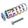 MEISCHE 1 18 Inch Headset Spacer with Stem Top Cap Bolt Kit Rainbow 286mm Fork Tube Washer Cover