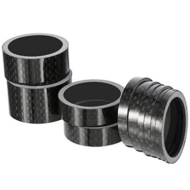 Sumind 11 Pieces Bike Carbon Fiber Headset Spacer Bicycle 118 Inch 20 15 10 5 3 2 1 mm 7 Size