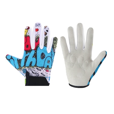 Boys Girls Half Full Long Finger Bike Gloves for Kids Age 210 Balance and Pedal Bicycles Cycling Riding Scooter Outdoor Activities